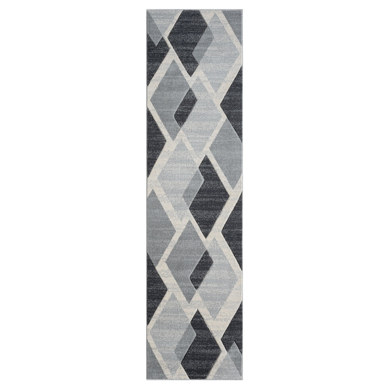 KURZFLOR-TEPPICH Bonito 7167 Grau 80x300 cm - Grau, Textil (80/300cm) - carpet city