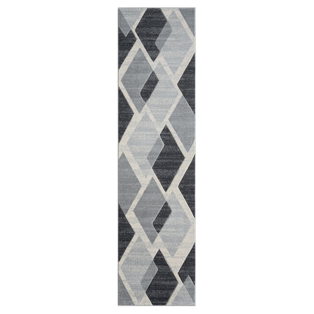 KURZFLOR-TEPPICH Bonito 7167 Grau 80x300 cm - Grau, Textil (80/300cm) - carpet city