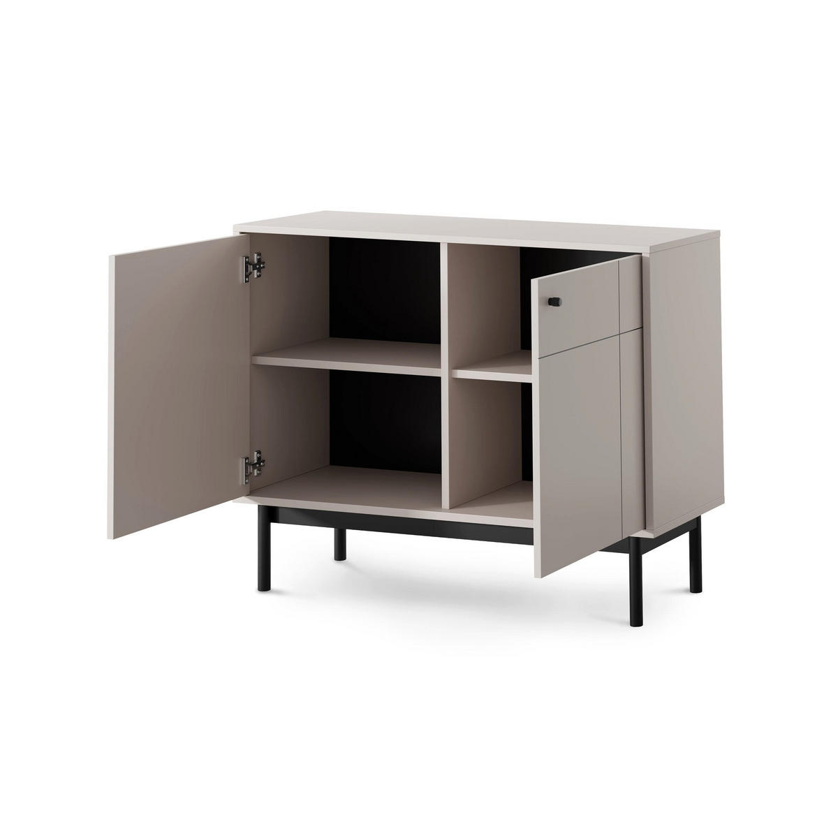 KOMMODE Sabi Linea Eiche - Beige, Holzwerkstoff (103.5/83.5/39cm) - Pillovely