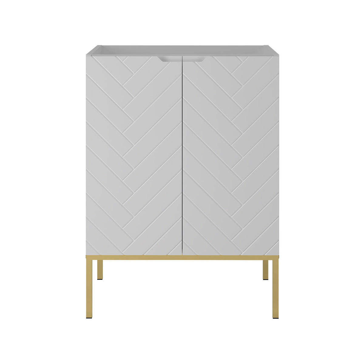 WASCHTISCHUNTERSCHRANK 60cm Daria Weiß - Weiß, Holzwerkstoff (60/82/45.8cm) - Petits-meubles