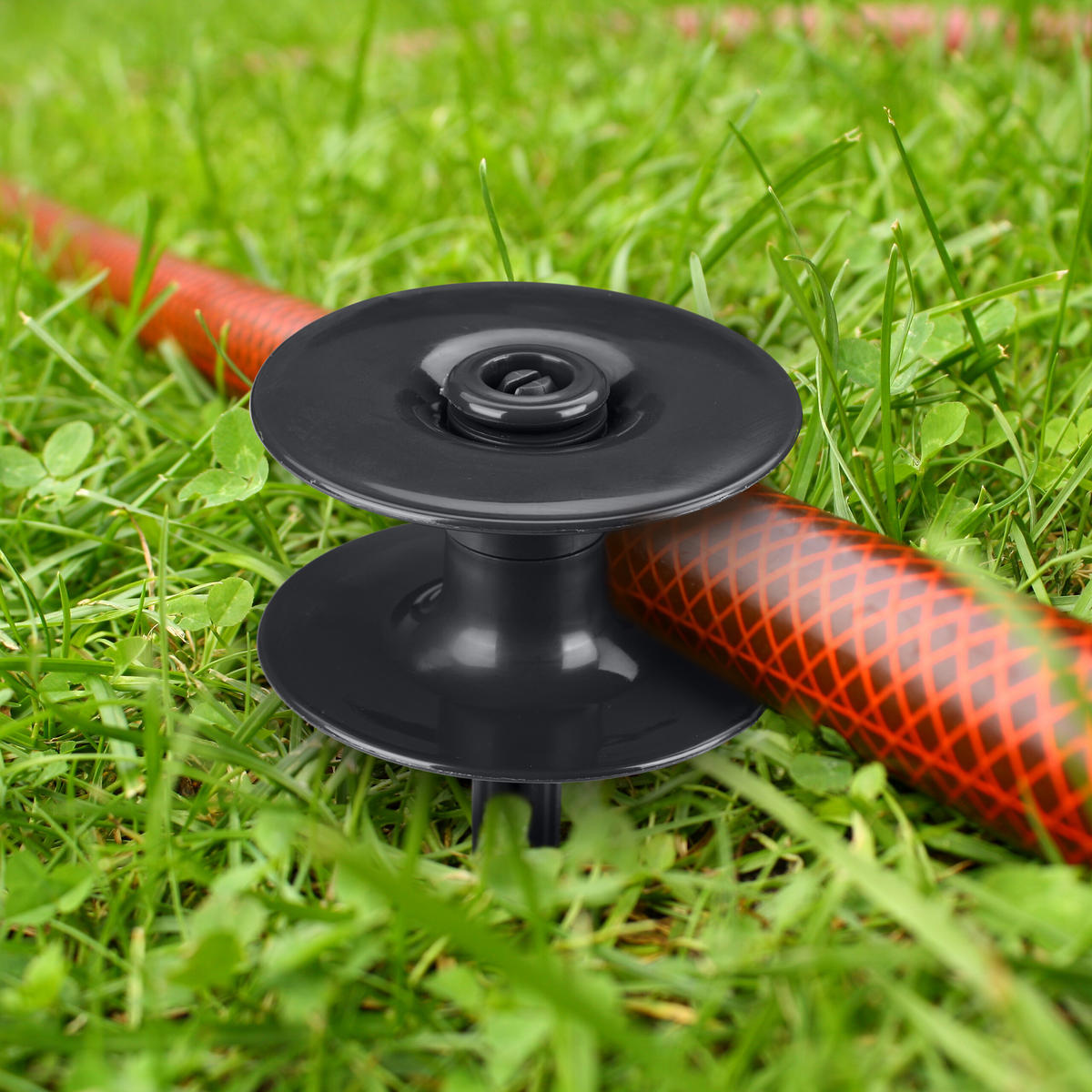 6XSCHLAUCHFÜHRUNG - Schwarz, Kunststoff (9/24/9cm) - Relaxdays