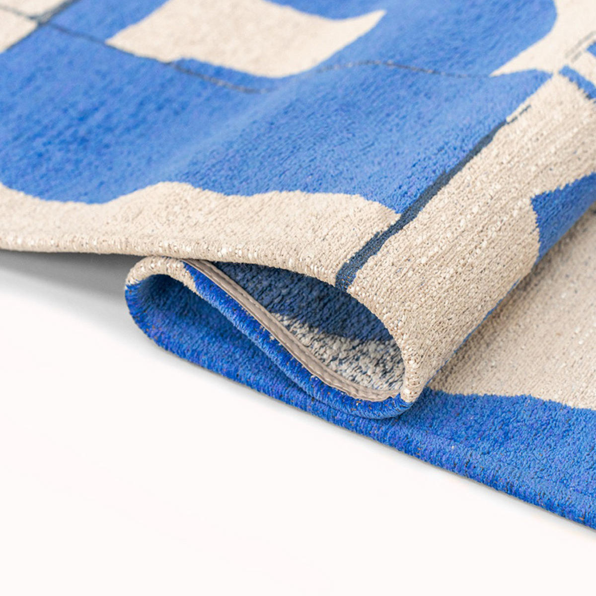 TEPPICH Campanula Craft Papercut 170/240 cm - Blau, Textil (170/240cm) - Louis De Poortere