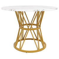 ESSTISCH Goldfarben 100/100/76 cm - Goldfarben, Holz (100/100/76cm) - PANGIVO