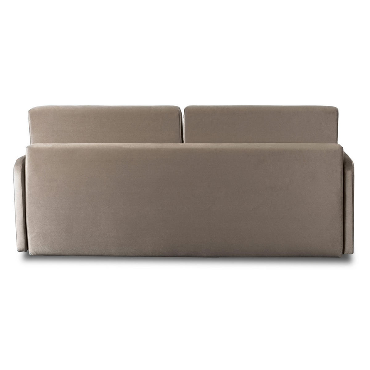 SCHLAFSOFA LUMO Schlaffunktion Zweisitzer beige - Bronzefarben, Holz/Textil (204/91/96cm) - makarowski meble