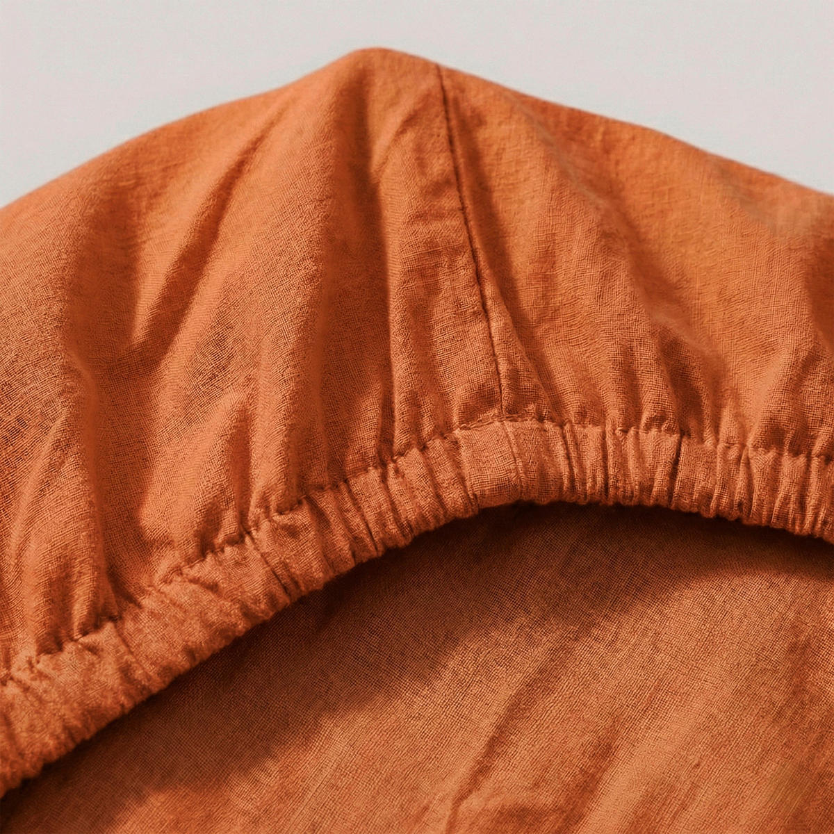 SPANNBETTLAKEN Basic Terrakotta 105x200x32 cm (Bett 105) - Terracotta, Textil (105/200cm) - Happy Friday