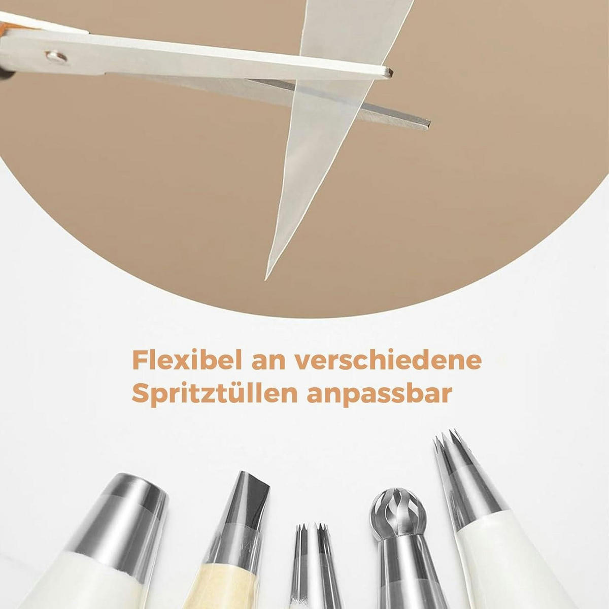 SPRITZTÜLLEN Set 31-teilig Edelstahl - Silberfarben, Metall (3/1/4.2cm)