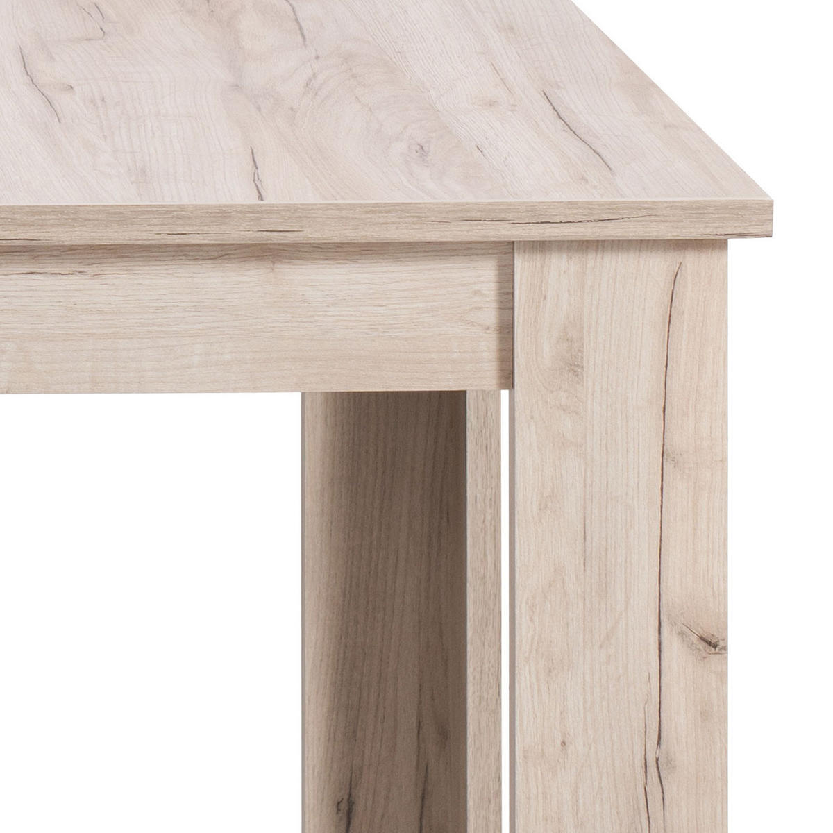 ESSTISCH in Holzwerkstoff 160-200/90/75 cm ausziehbar - Graubraun, Holz (90/160/76cm) - Homestyle4u