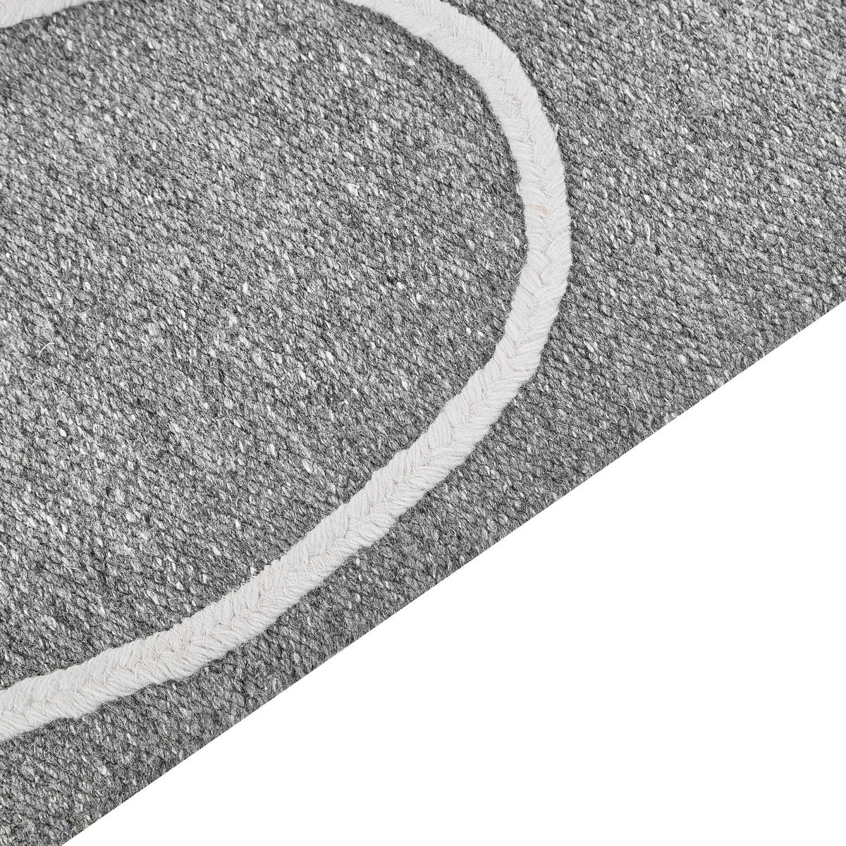 OUTDOOR-TEPPICH Yavu 150/80 cm - Grau, Kunststoff (80/150cm) - Beliani