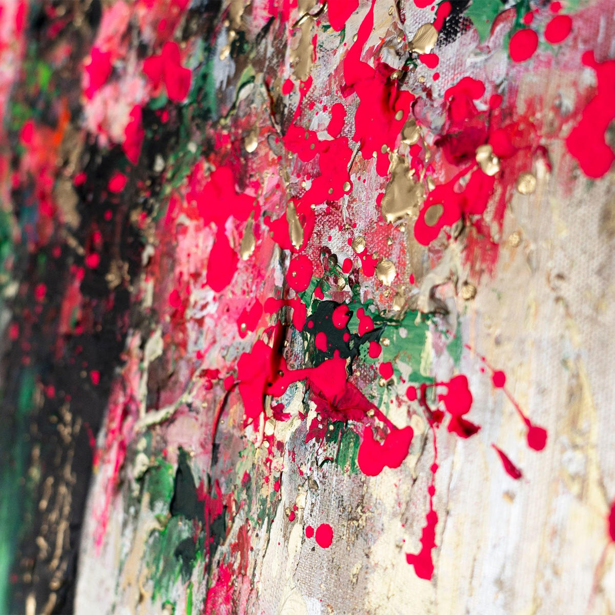 GEMÄLDE Blüte der Seelen Schattenfugenrahmen Pink 120x80 cm - Pink, Holz (120/80cm) - YS-art gallery