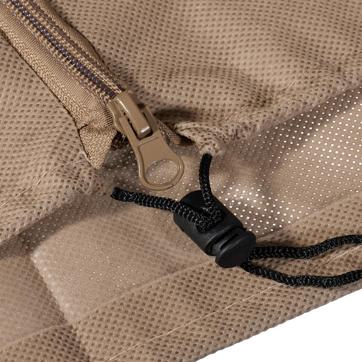 PFLANZENSCHUTZHAUBE Beige 3er-Set Reißverschluss 140x80 cm - Beige, Kunststoff/Textil (80/140/0.5cm) - Relaxdays
