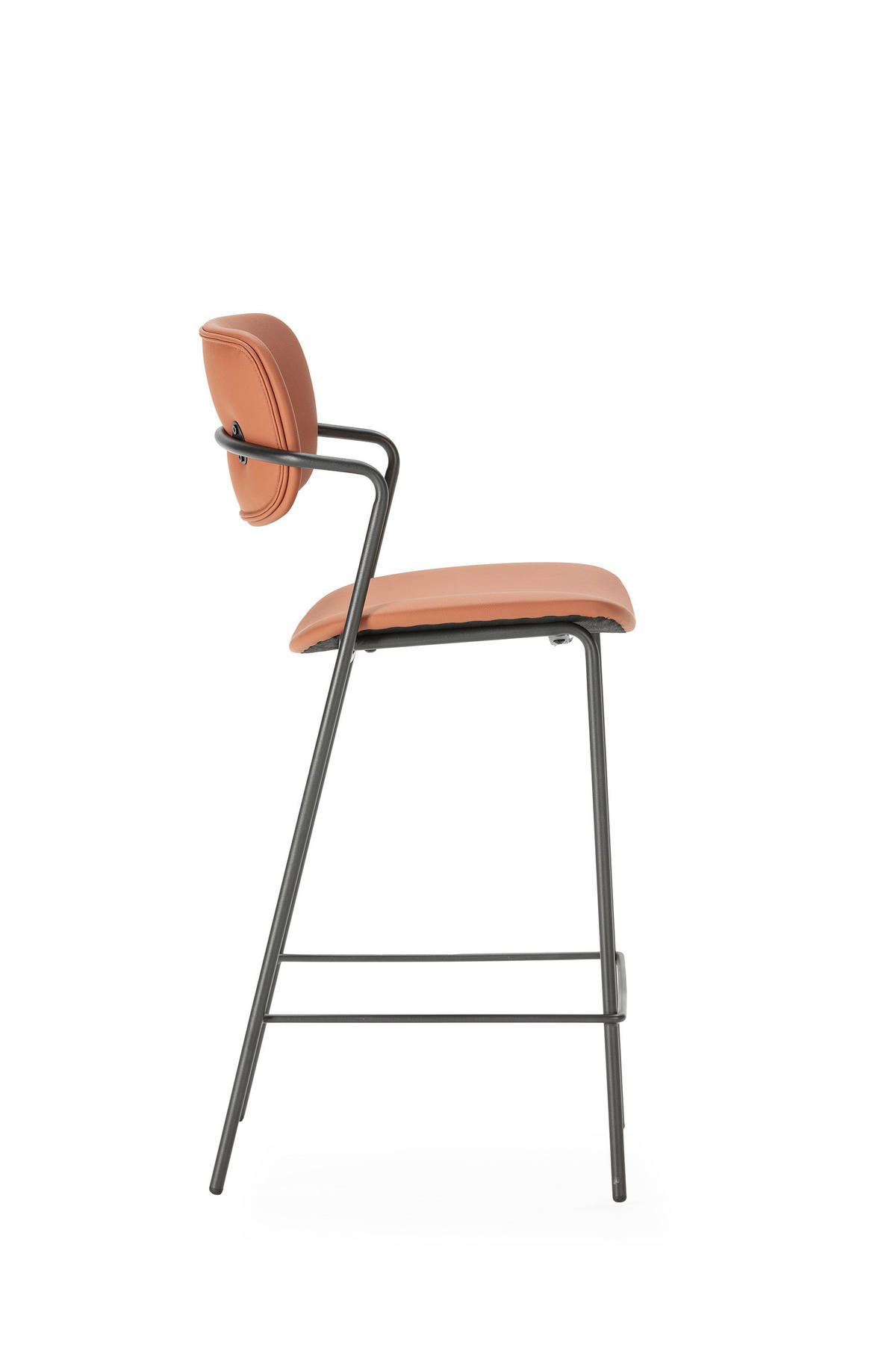 BARHOCKER Maika Rot 44/51/66 cm 2er-Set - Rot, Textil (51/66/44cm) - Drawer