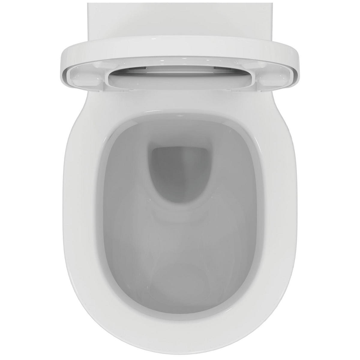 WC-SET MIT ABSENKAUTOMATIK Connect weiß 54,5 x 36,5 x 34 cm - Weiß, Keramik (36.5/34/54.5cm) - Ideal Standard