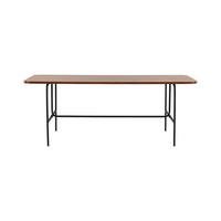 ESSTISCH 90x200 cm Nussbaum furniert - Nussbaumfarben, Holzwerkstoff (200/90/74cm) - ebuy24