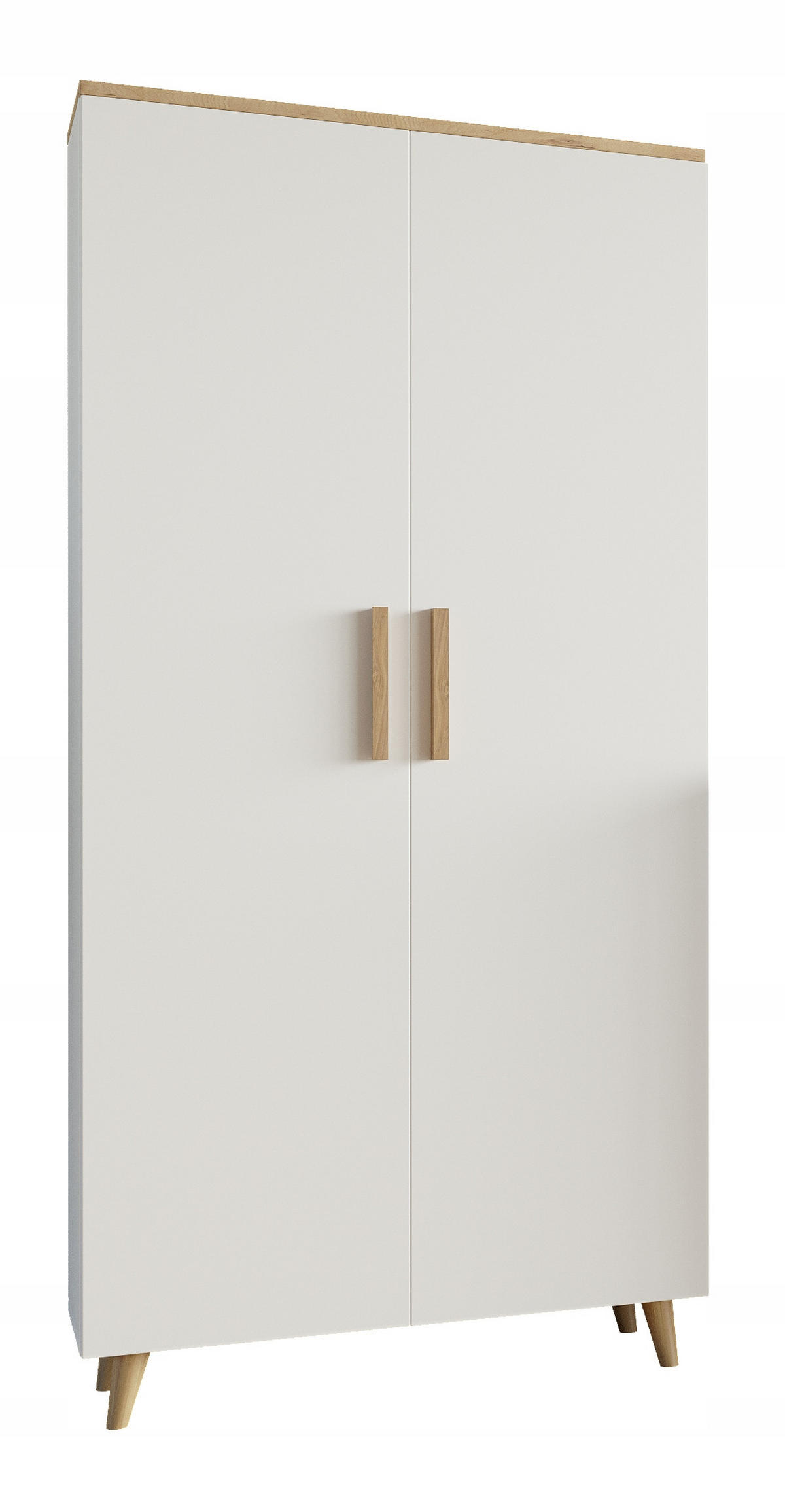 WOHNWAND MALMO 5-teilig Weiß-Artisan Eiche - Multicolor, Holzwerkstoff (150/75/40cm) - Matkam Möbel