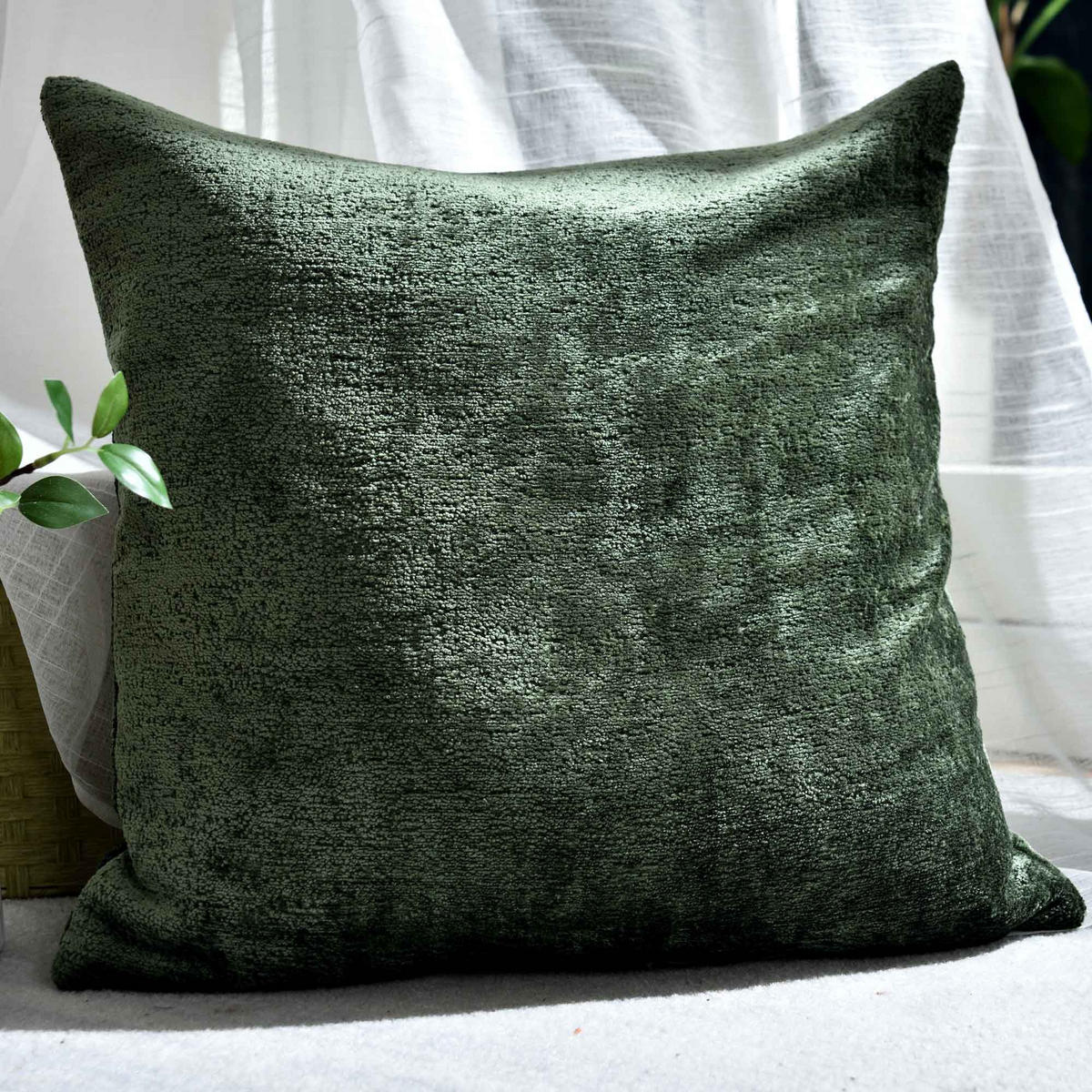 DEKOKISSEN »Nürnberg« HxB 45x45 cm Grün - Grün, Textil (45/45cm) - Gardinenbox