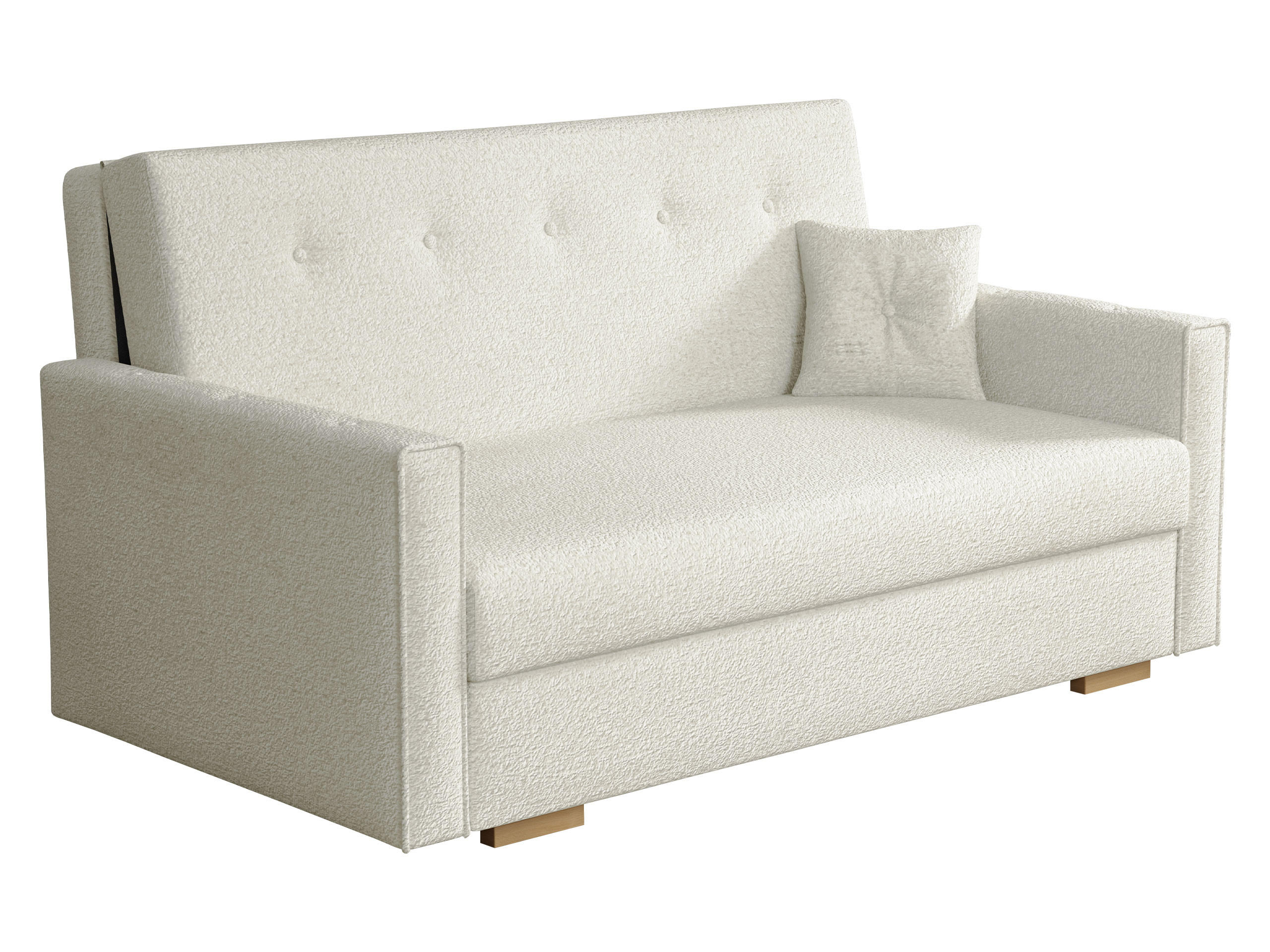 SCHLAFSOFA Viva Sonic III - Schwarz/Naturfarben, Holz/Textil (153/85/100cm) - MIRJAN24