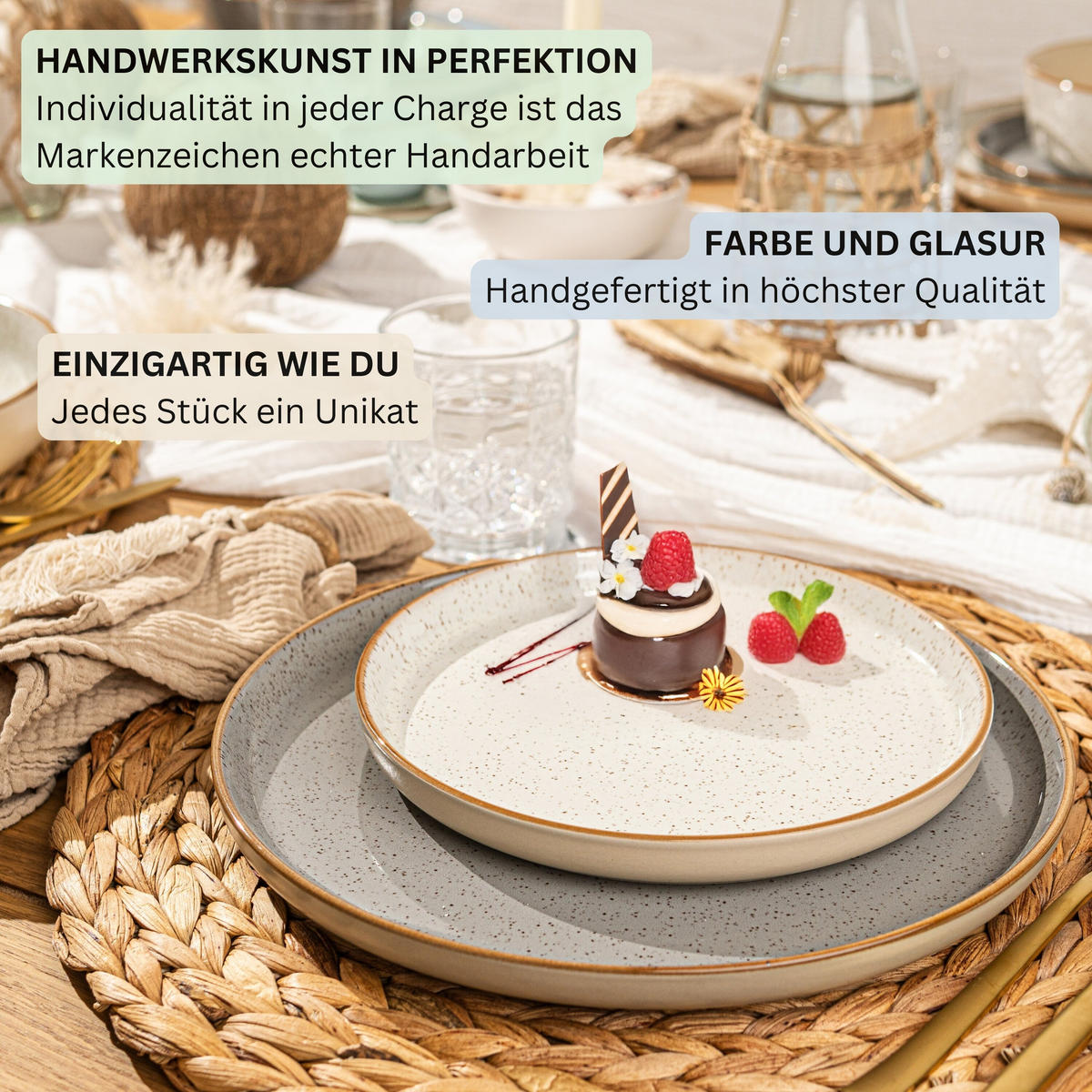 TAFELSERVICE RIO - 16-teilig aus Steingut - Multicolor, Keramik (44/45/54cm) - Sänger