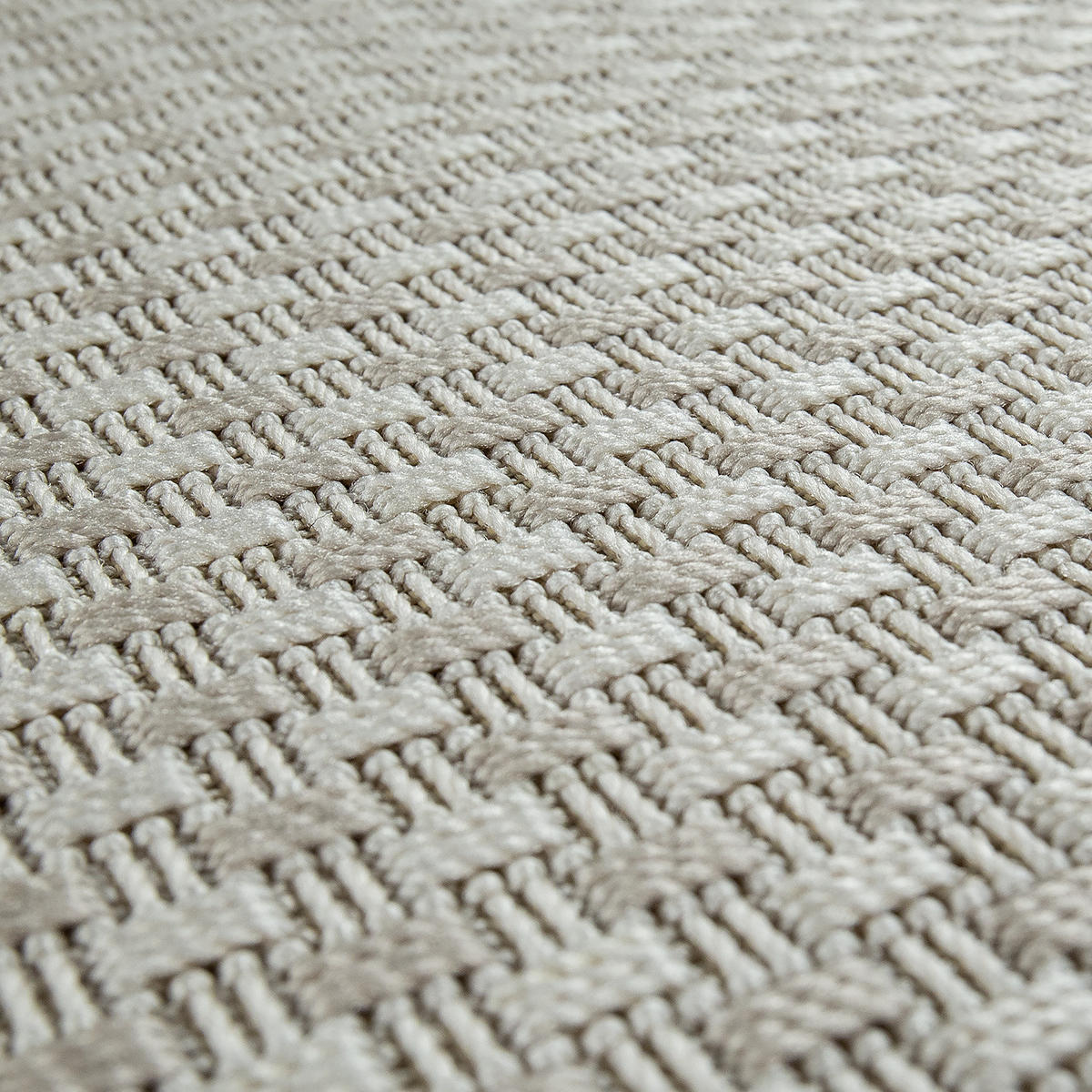 OUTDOORTEPPICH 120/170 cm Waregem 621 - Weiß, Textil (120/170cm) - Paco Home