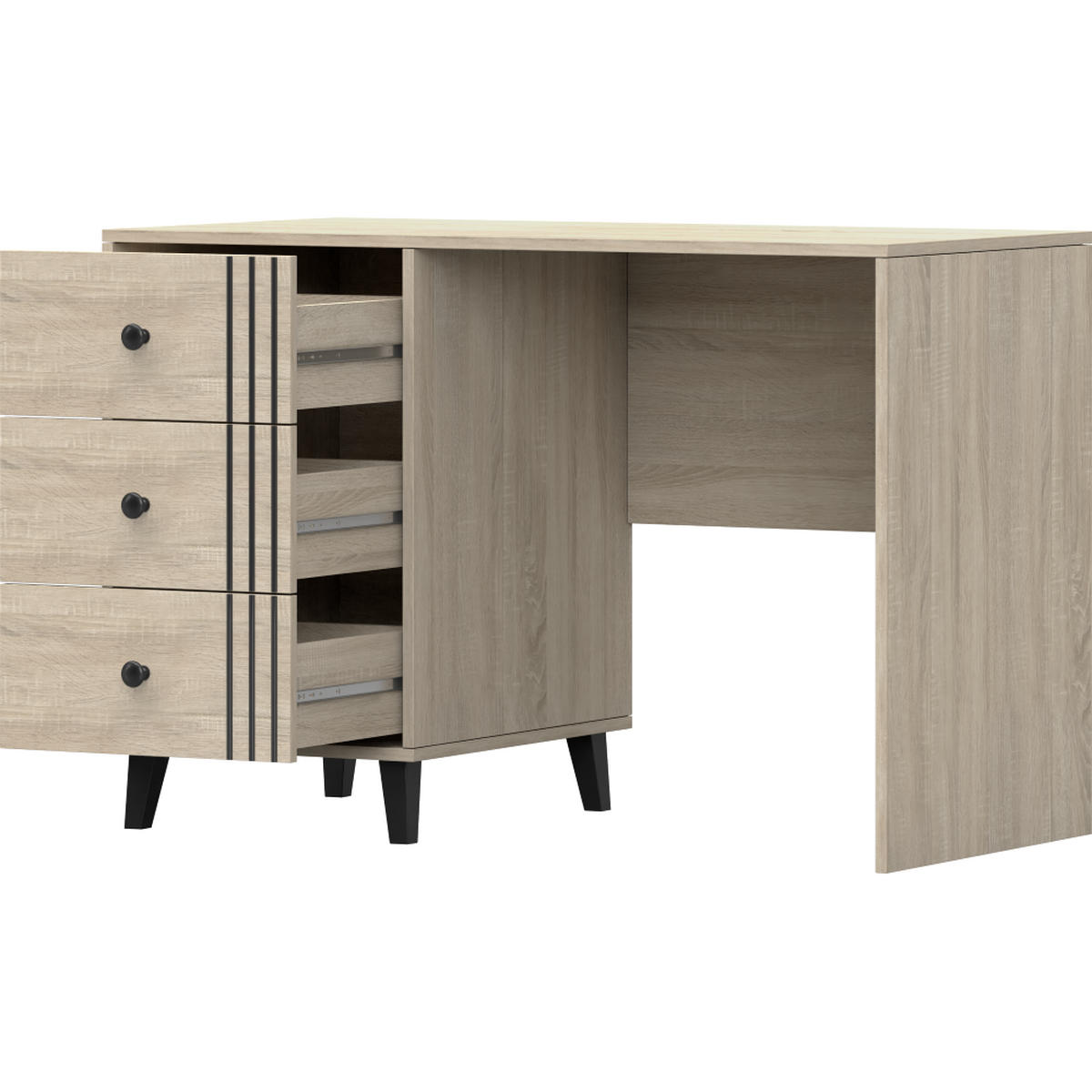 SCHREIBTISCH 110/75/56 cm Fox 08 Sonoma Eiche/Sonoma Eiche - Sonoma Eiche, Holz/Holzwerkstoff (110/75/55cm) - imoebel24