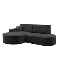 ECKSOFA Modena Pro - Komfort Und Stil stoff Arena Graphit Links - Graphitfarben, Holz (278/179cm) - Kaiser Möbel