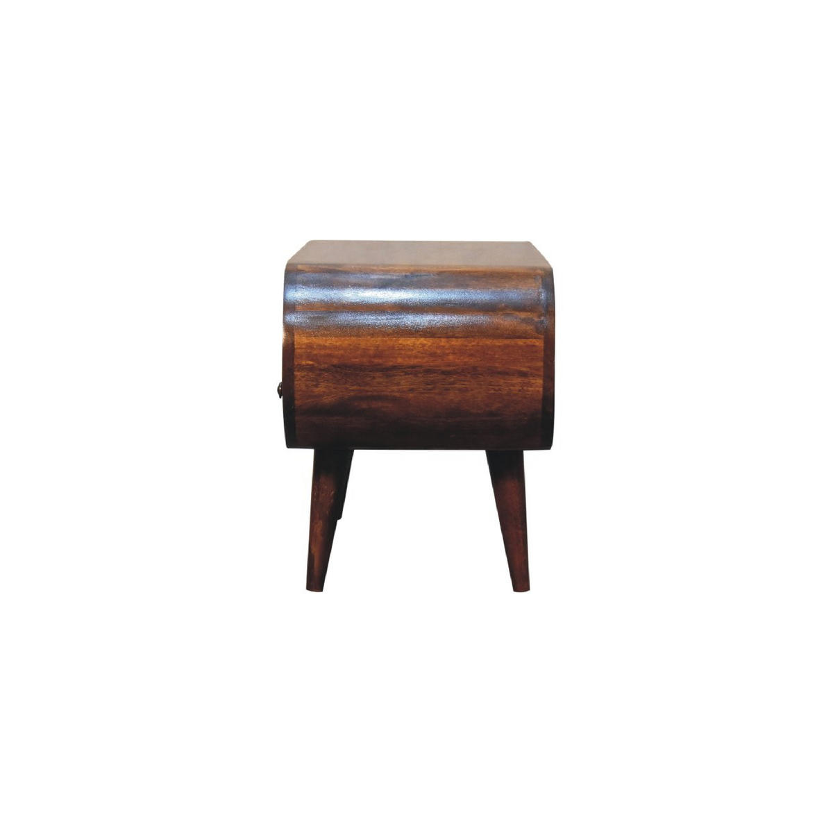 TV-ELEMENT mit Kastanienholz-Finish - Kastanienfarben/Messingfarben, Holz/Metall (90/45/35cm) - Artisan Furniture