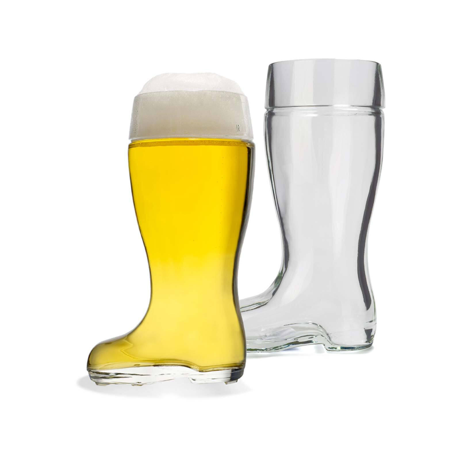 BIERGLÄSER Stiefel transparent 500 ml 2er Set - Transparent, Glas (0.5L) - Stölzle Lausitz