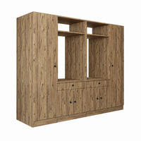 WASCHMASCHINENSCHRANK Serie 1 224cm Breit, 184cm Hoch - Eichefarben, Holzwerkstoff (224/184/67cm)