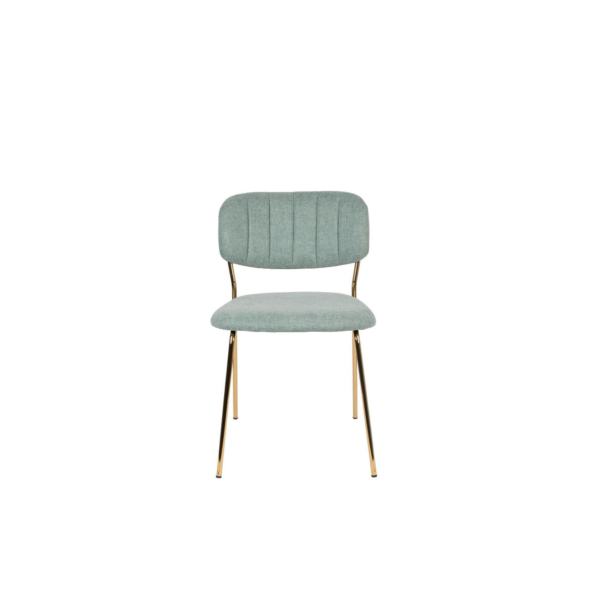 ESSZIMMERSTUHL Jolien Gold/ Hellgrün - 2 er Set - Mintgrün, Textil (48/77/56cm) - Housecraft Living