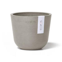 BLUMENTOPF Oslo Mini 11,4/9,5 cm Taupe - Taupe, Kunststoff (11.4/9.5cm) - Ecopots