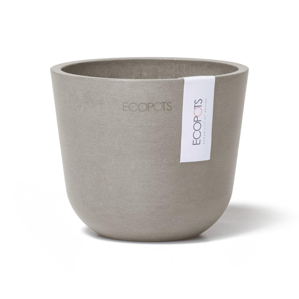 BLUMENTOPF Oslo Mini 11,4/9,5 cm Taupe - Taupe, Kunststoff (11.4/9.5cm) - Ecopots