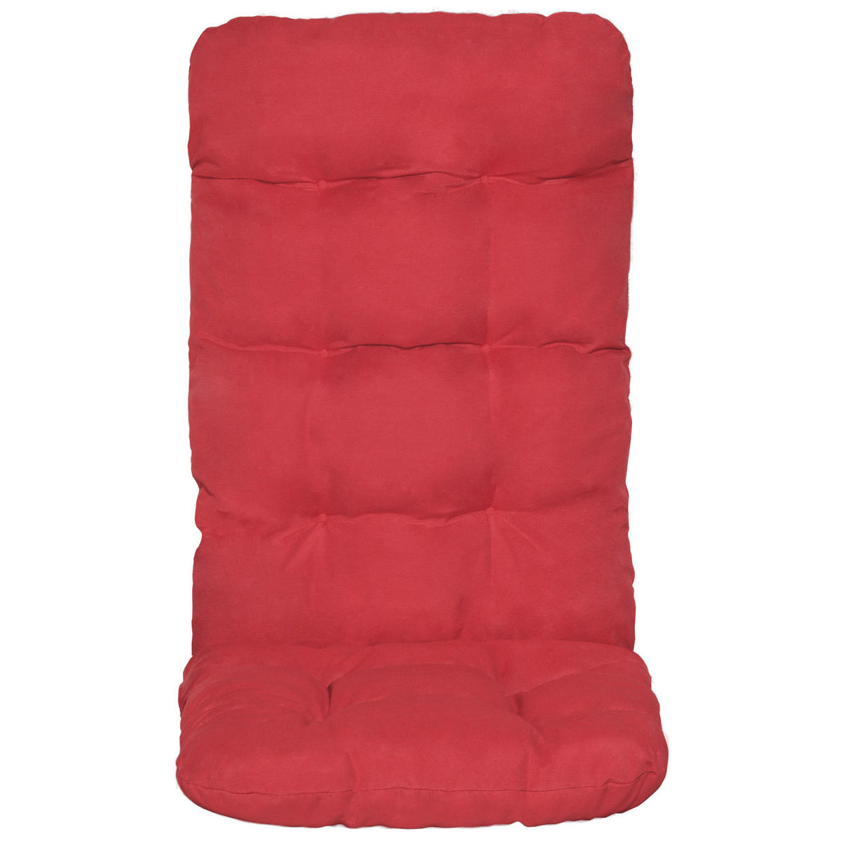 HOCHLEHNERAUFLAGE Flair HL 120/50/8cm Rot (2tlg) - Rot, Textil (50/8/120cm) - Beautissu 