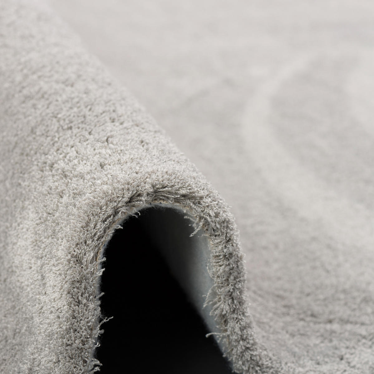LUXUS HOCHFLOR SHAGGY TEPPICH VELVET RUND - Grau, Textil (200/200cm) - Snapstyle