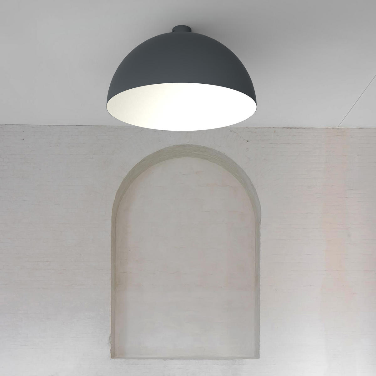 DECKENLEUCHTE - Anthrazit, Metall (60/60/30cm) - Lumicom