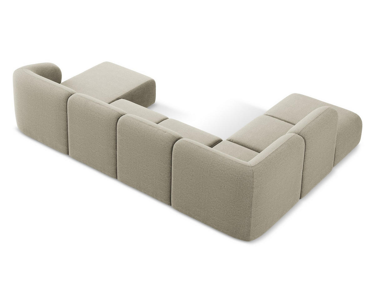 2-SITZER-SOFA Chenille Stoff Orange - Terracotta/Schwarz, Holzwerkstoff/Kunststoff (174/75/94cm) - Makamii