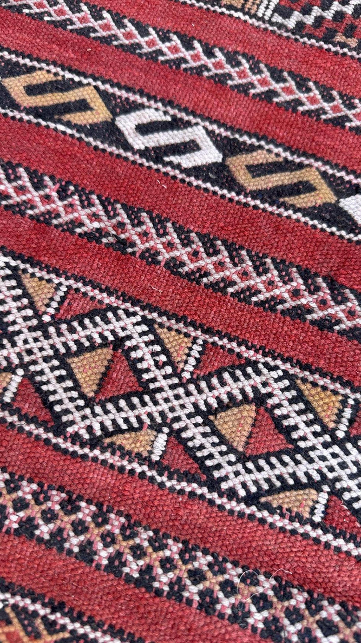 BERBERTEPPICH aus reiner Wolle 88x 167 cm - Rot, Naturmaterialien (88/167cm) - AFK Living