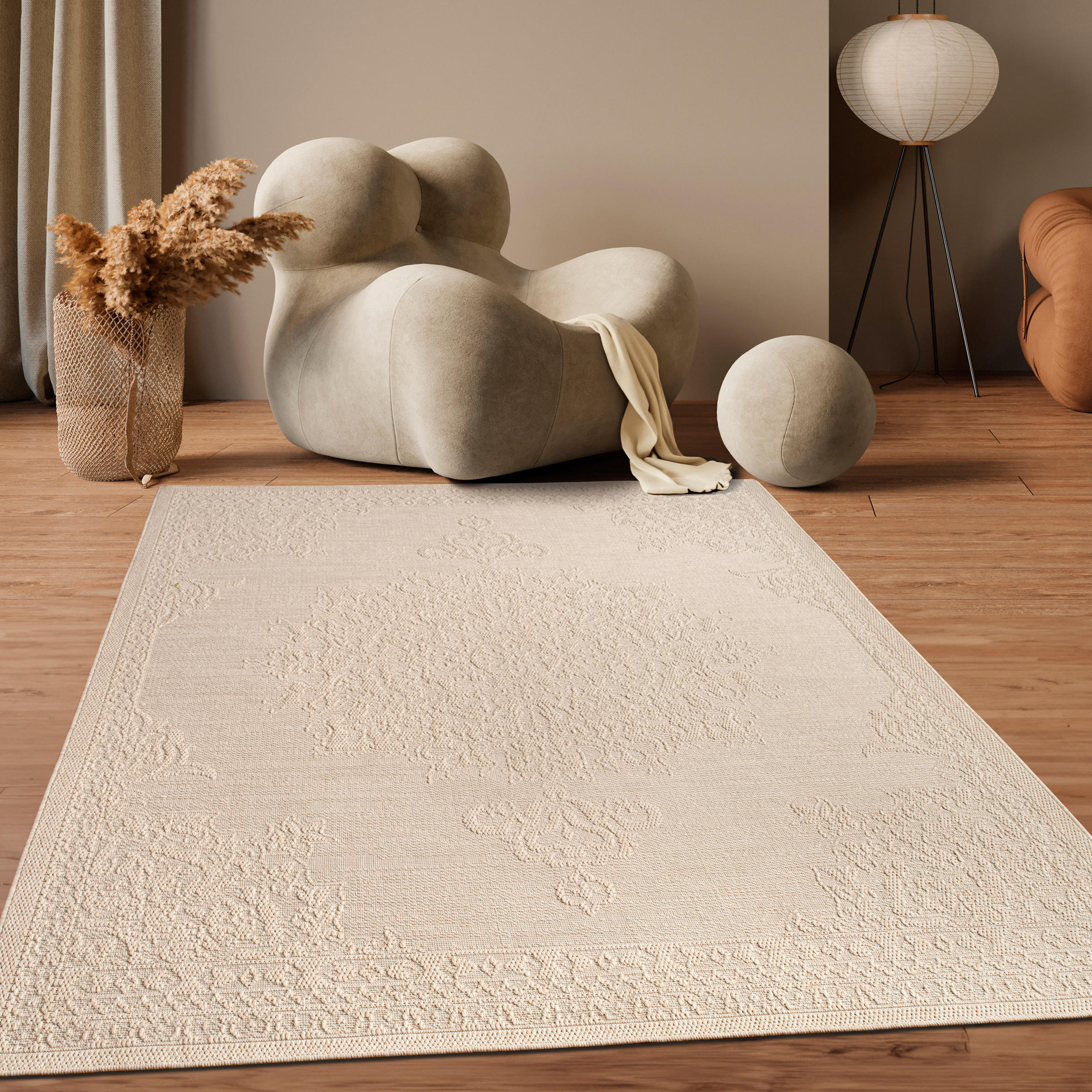 OUTDOORTEPPICH 80/150 cm Rimini 412 - Creme, Textil (80/150cm) - Paco Home