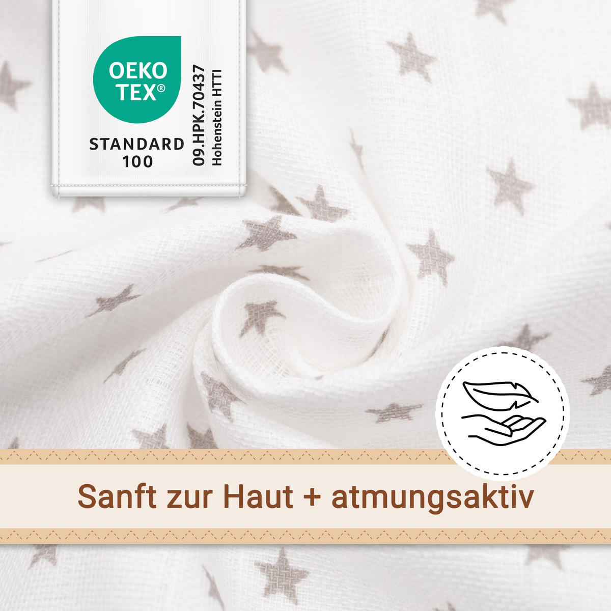 SPUCKTÜCHER, 10er-Set, 80x80 cm, 100% Baumwolle, Weiß - Weiß, Textil (80/80cm) - Zollner