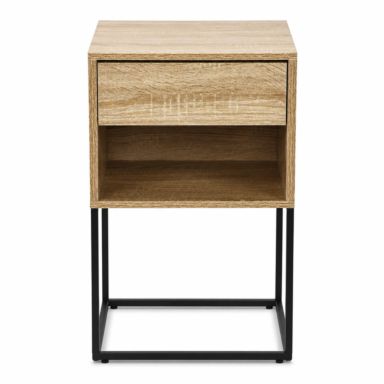 NACHTTISCH NELA Eichenoptik - Eichefarben, Holzwerkstoff (40/64.5/38.5cm) - Mat-Haus