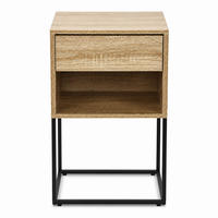 NACHTTISCH NELA Eichenoptik - Eichefarben, Holzwerkstoff (40/64.5/38.5cm) - Mat-Haus