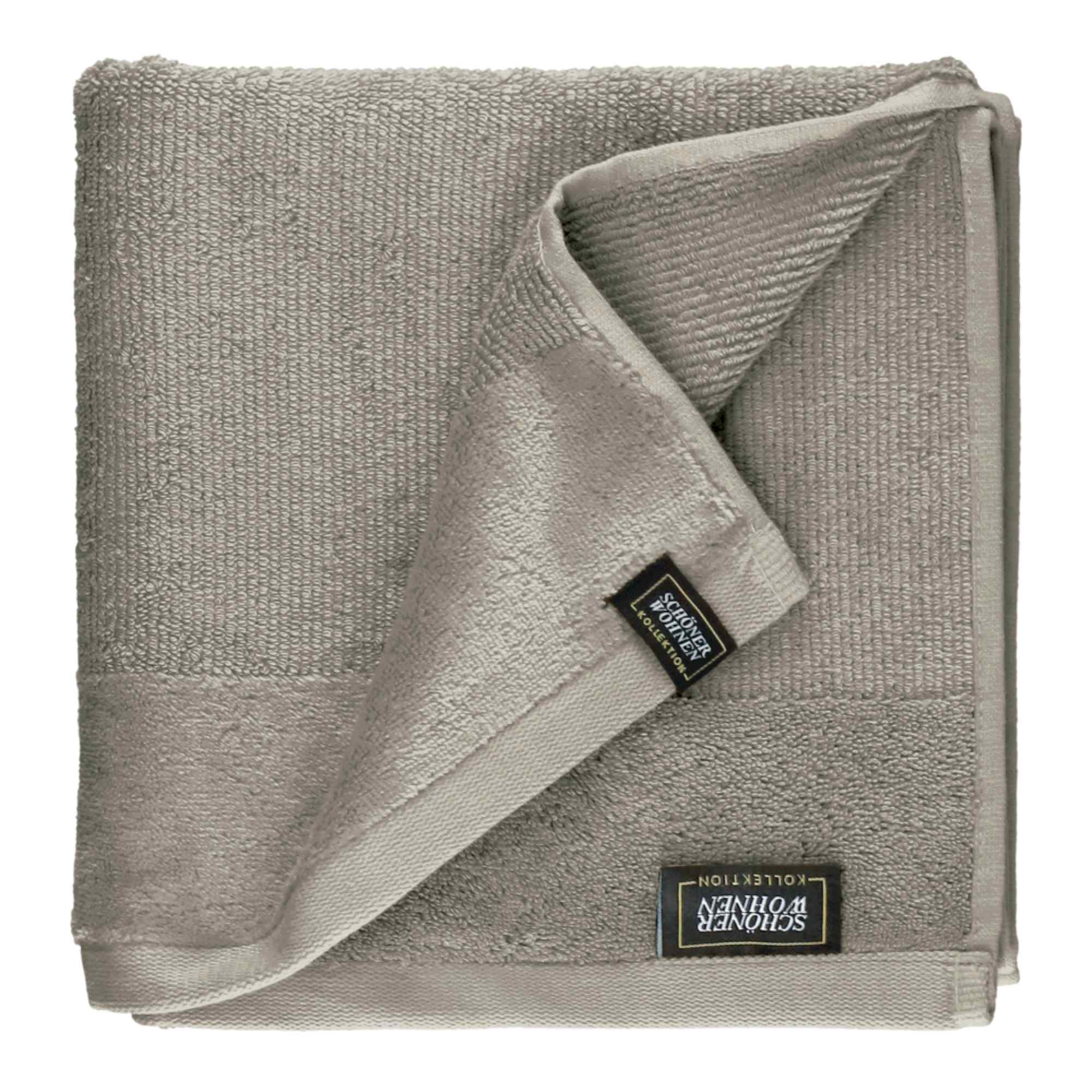 HANDTUCH SENSE-4 - Sandfarben, Textil (50/100cm) - Schöner Wohnen