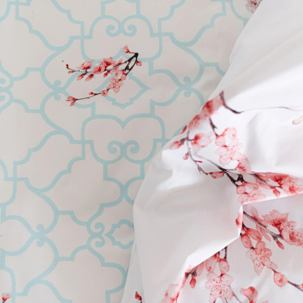 SPANNBETTLAKEN Sakura 105x200x32 cm (Bett 105) - Multicolor, Textil (105/200cm) - Happy Friday