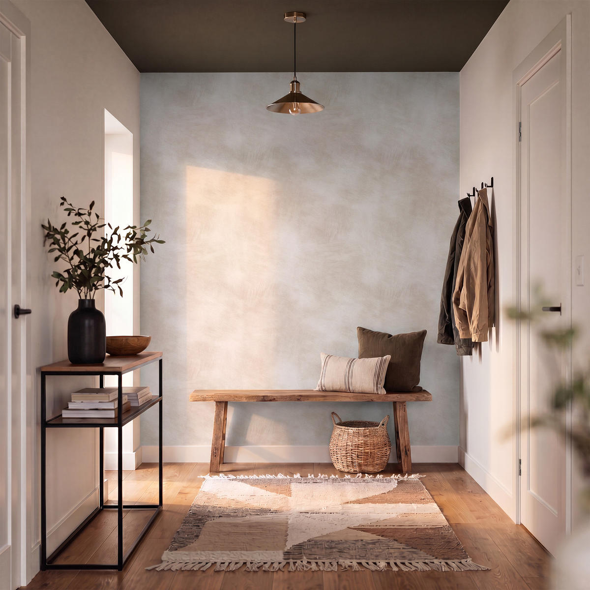 TAPETE - Dezent - Textur - Beige - 160x200 cm - Creme, Papier (160/200cm) - OnlyWow