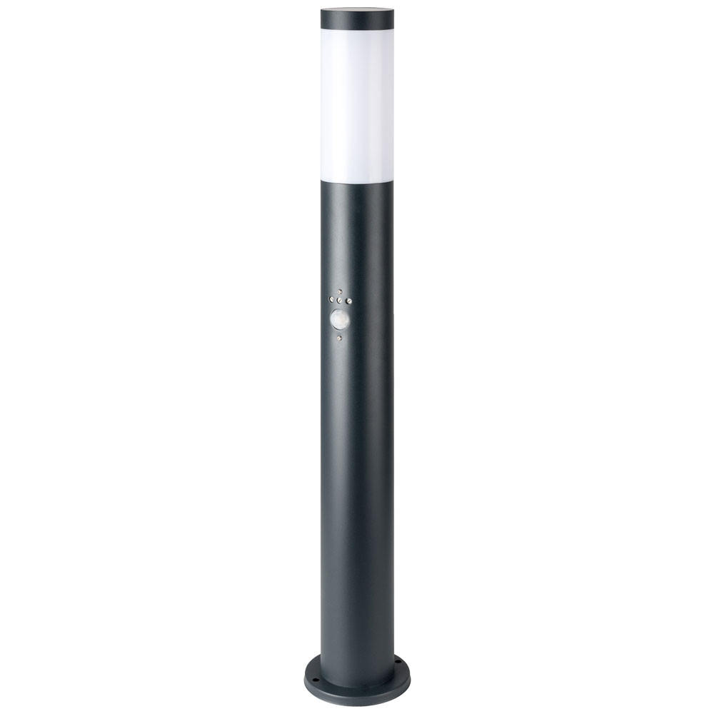 LED STEHLEUCHTE Edelstahl Anthrazit - Anthrazit, Kunststoff/Metall (11/80/7.6cm) - Globo Lighting