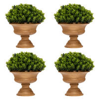 KUNSTPFLANZE Pflanzen Mini Grün(4-teilig) - Grün, Kunststoff (30cm) - COSTWAY