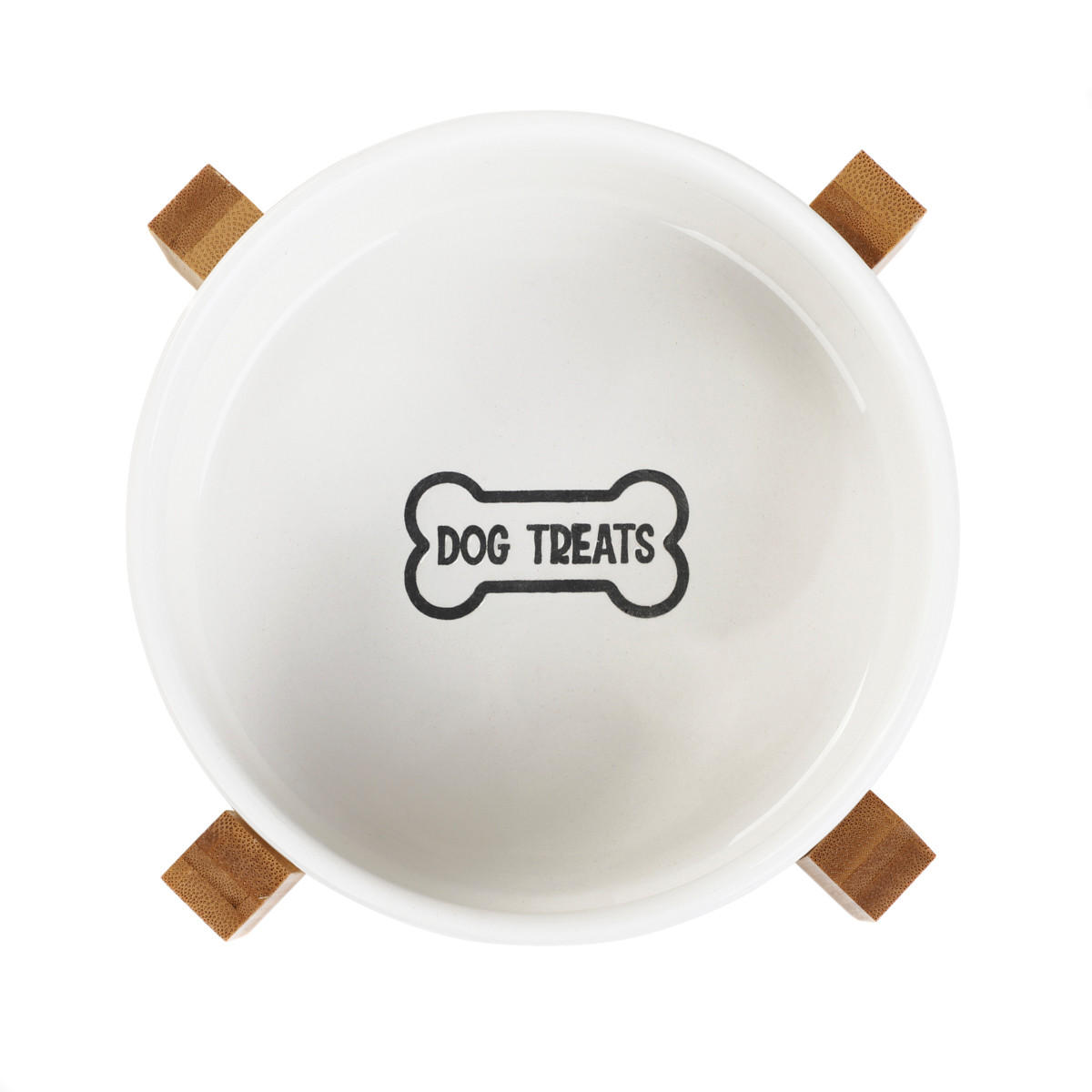HUNDENAPF Treats 16/10 cm - Weiß, Keramik (16/16/10cm) - Homla
