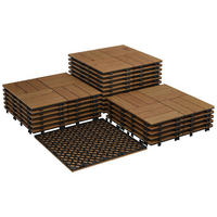 TERRASSENFLIESE 30x30 cm 22-teilig, Braun - Braun, Holz (30/30/2cm) - Kaket