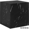 COUCHTISCH Lasley,45 x 45 x 50 cm,Marmor Optik schwarz - Schwarz, Holz (45/45/50cm) - tectake