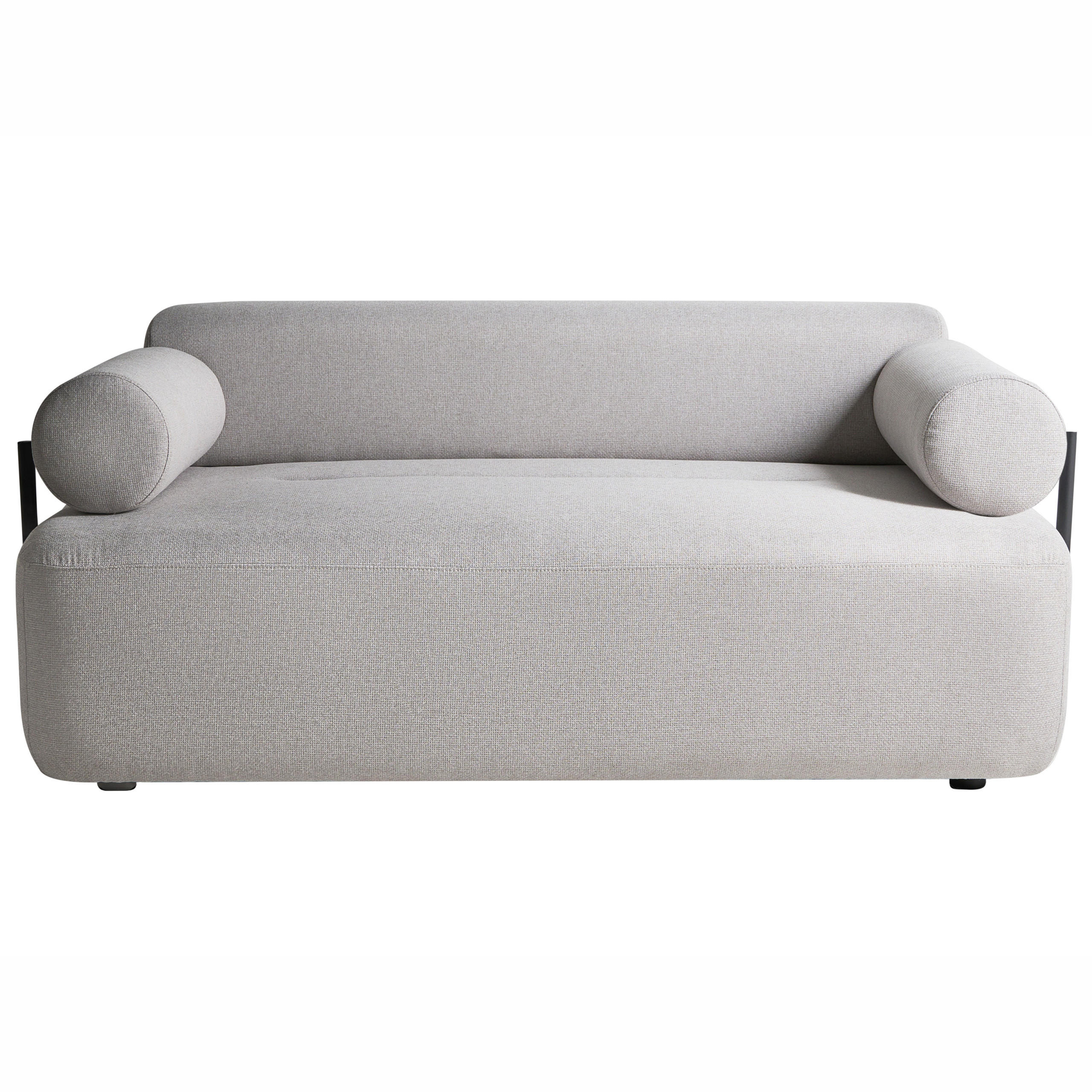2-SITZER-SOFA Stoff Hellgrau Elva - Hellgrau, Textil (170/74/100cm) - Beliani