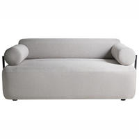 2-SITZER-SOFA Stoff Hellgrau Elva - Hellgrau, Textil (170/74/100cm) - Beliani