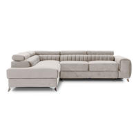 ECKSOFA Laurence mit Schlaffunktion & Bettkasten – 278 x 205 cm, verstellbare Kopfstützen - Beige, Kunststoff (278/205cm) - Wohnideebilder